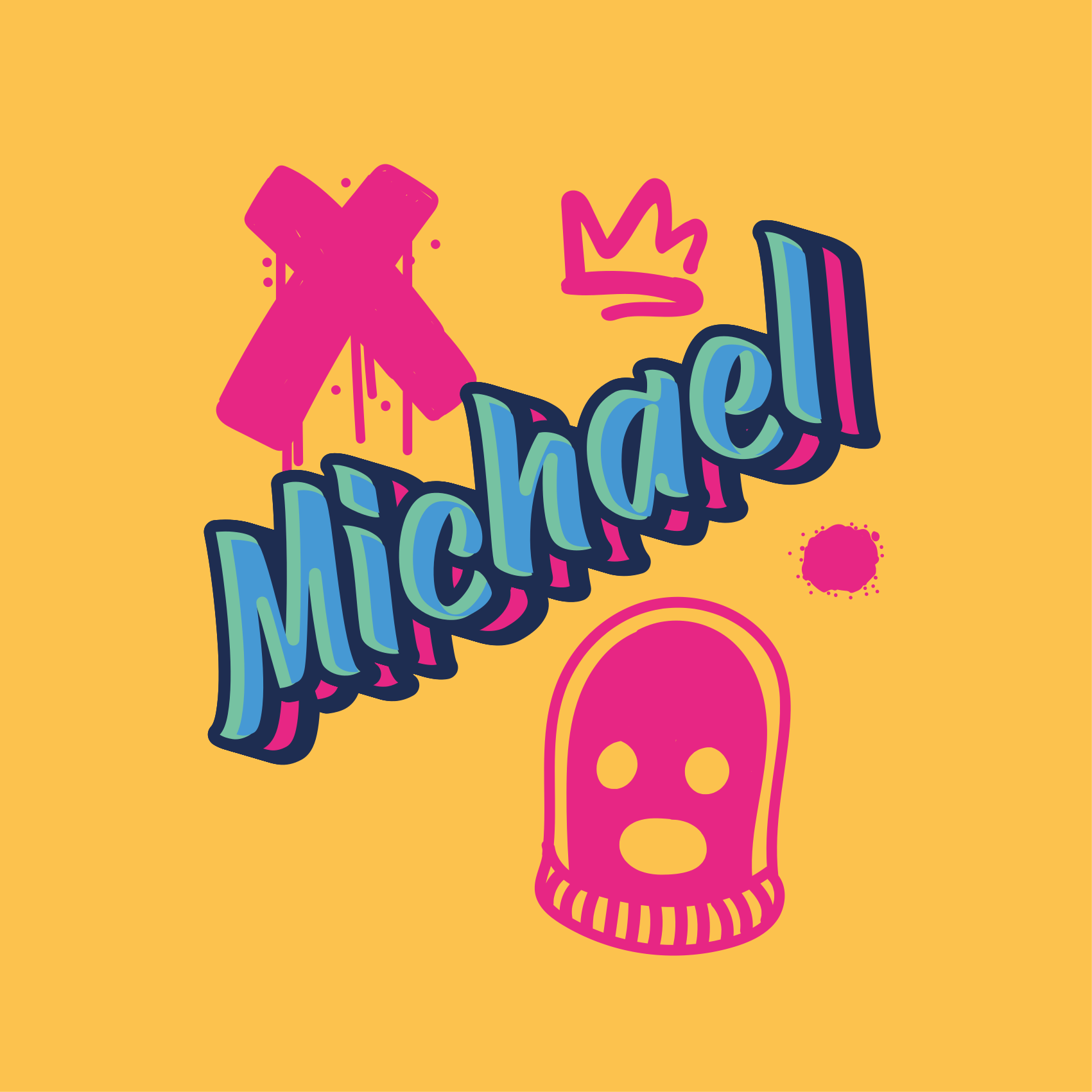 Teini-ikäisten juliste rohkeat kirjaintaidot - Tenstickers