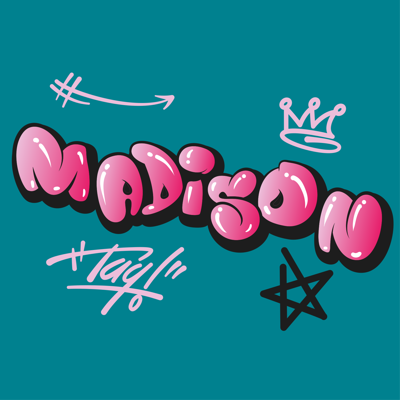 Luova nimi juliste - Tenstickers