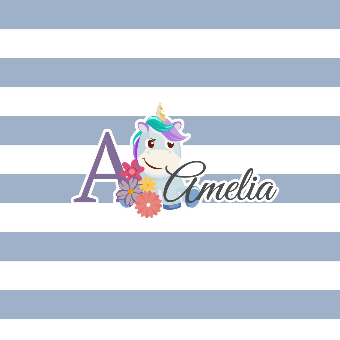 Muokattava yksisarvissuunnitelma - Tenstickers
