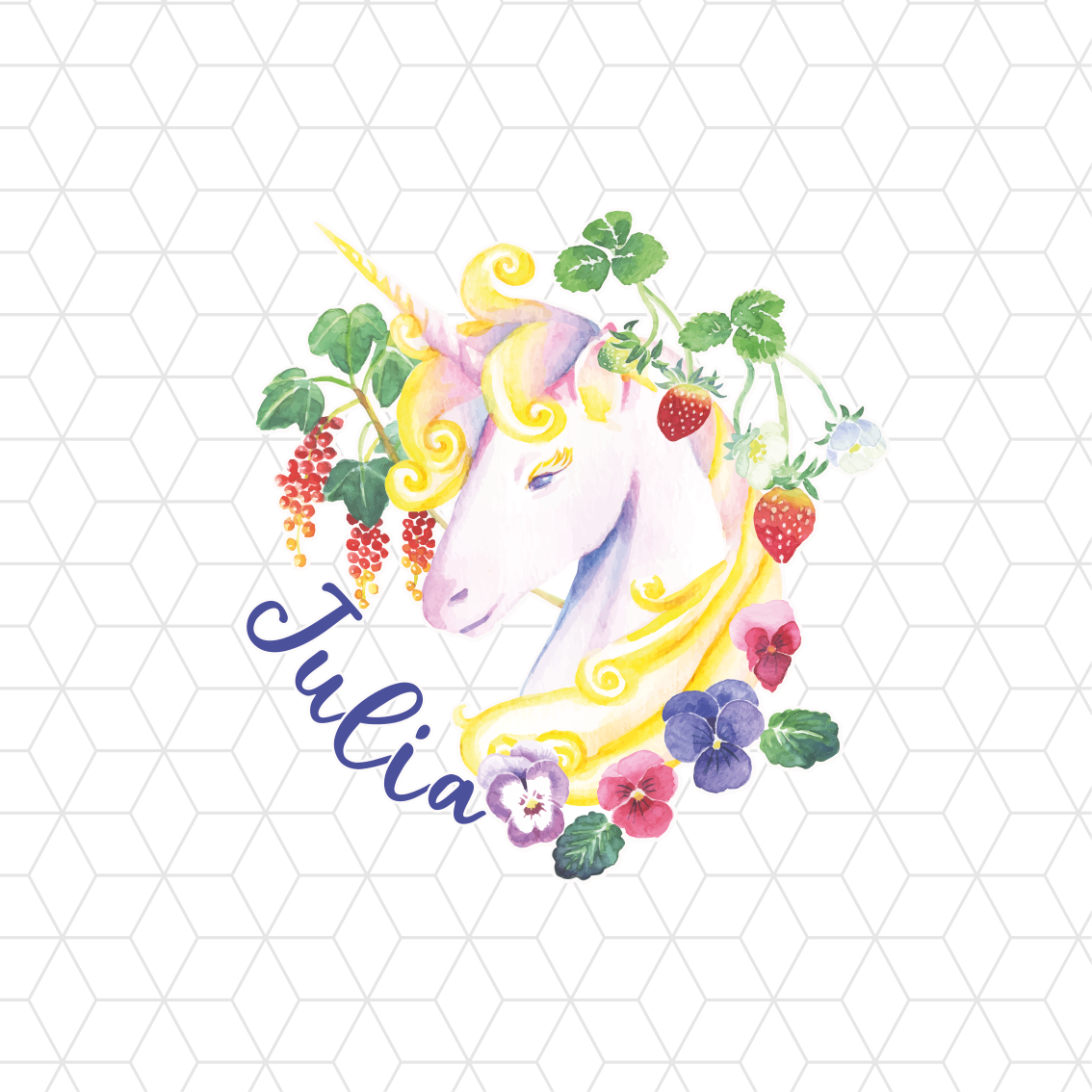 Unikoru kukka-asetelma muokattava juliste - Tenstickers