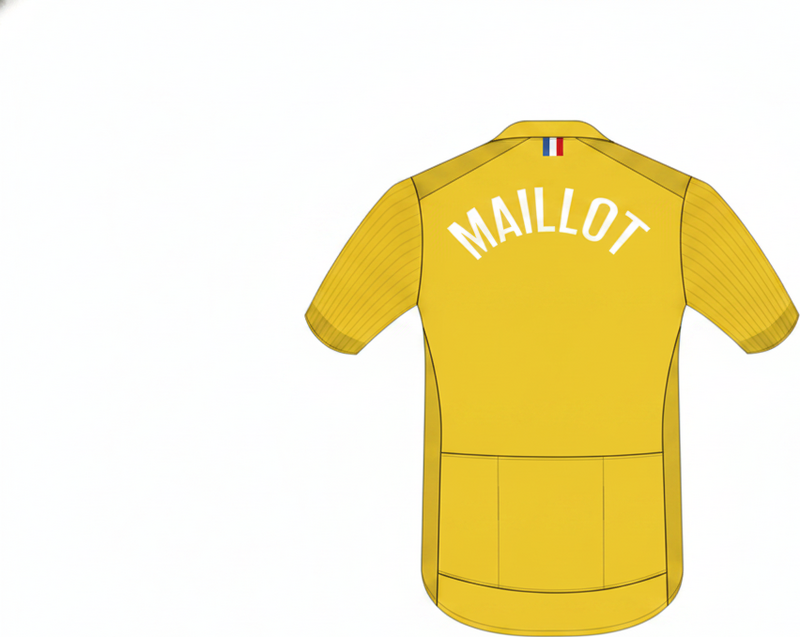 Keltainen "maillot" pyöräilyjuliste - Tenstickers
