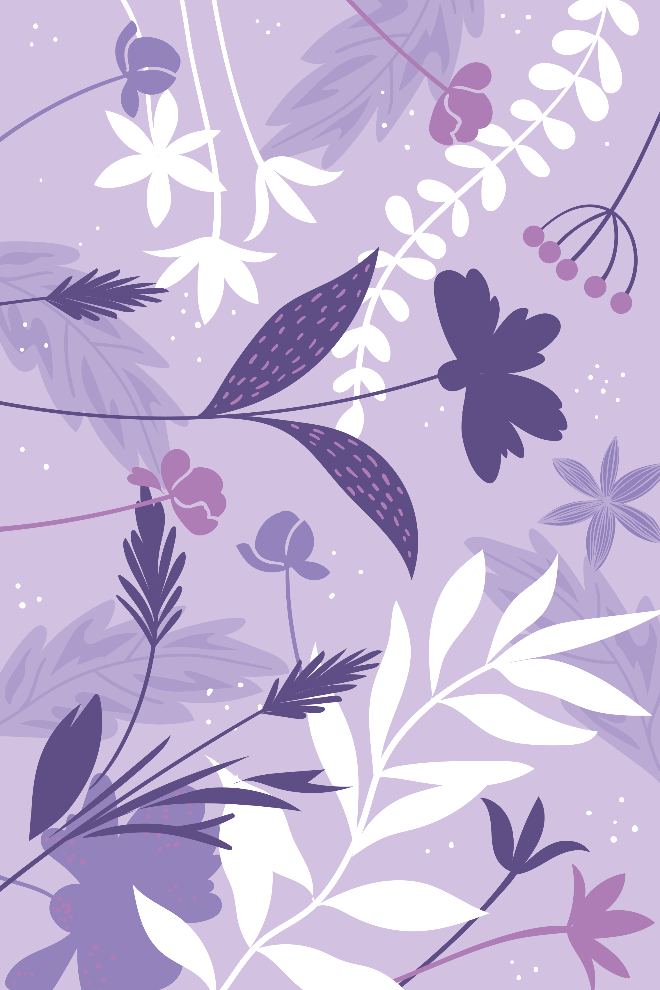 Purppurakukat kasvijuliste - Tenstickers