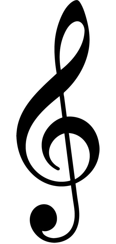 Musikaalijuliste seinälevyt avainmerkki - Tenstickers