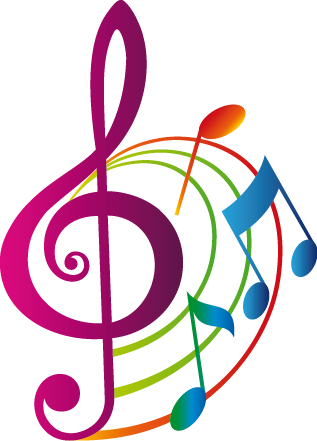 Värikäs viivasto musiikkijuliste - Tenstickers