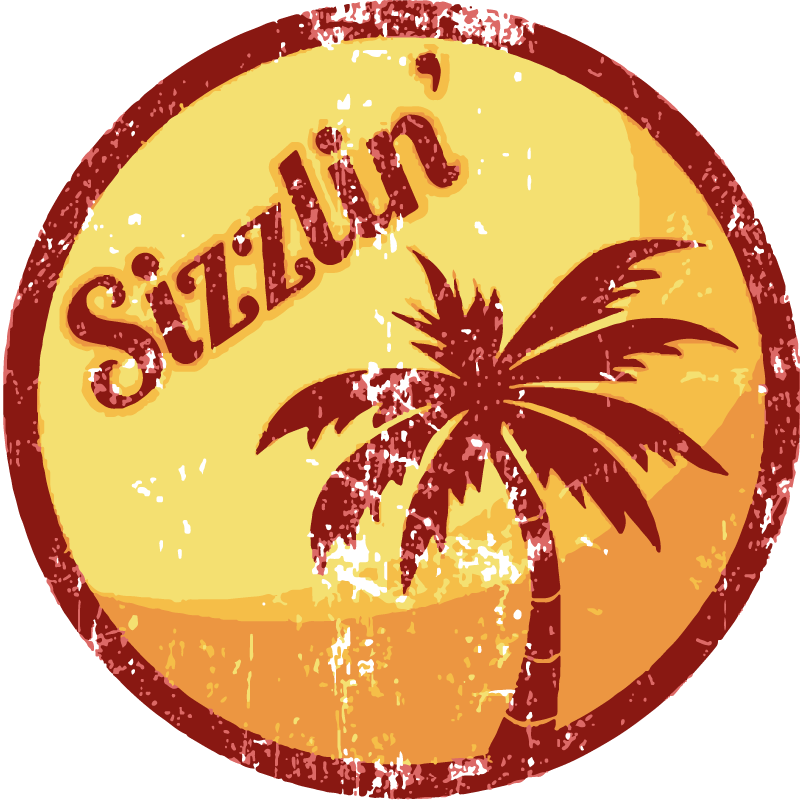 Sizzlin' 70's retrojuliste - Tenstickers