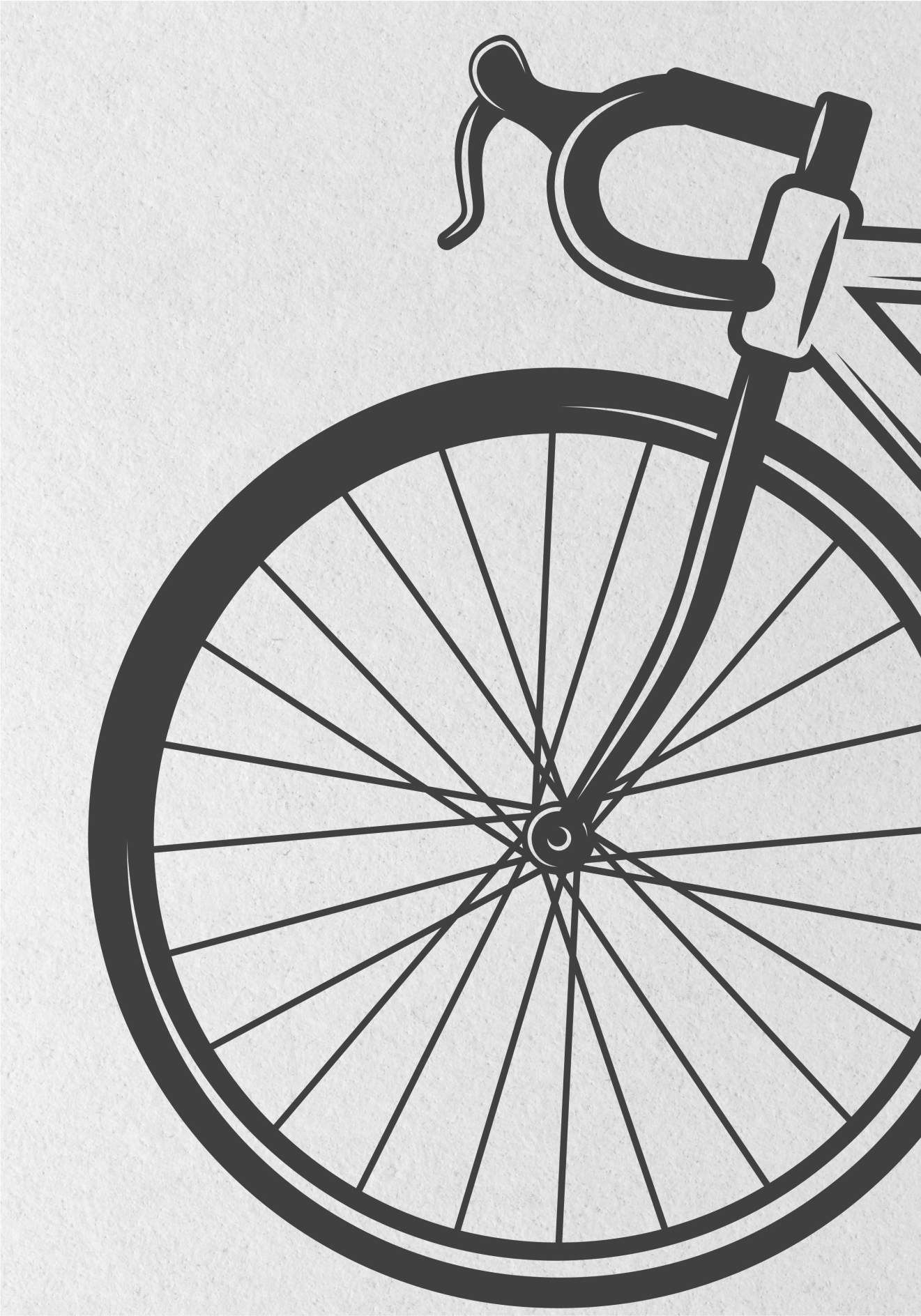 Minimalistinenpyöräilyjuliste - Tenstickers
