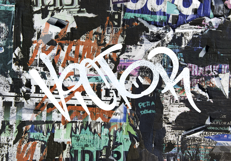 Graffiti-juliste, jossa on nimi - Tenstickers