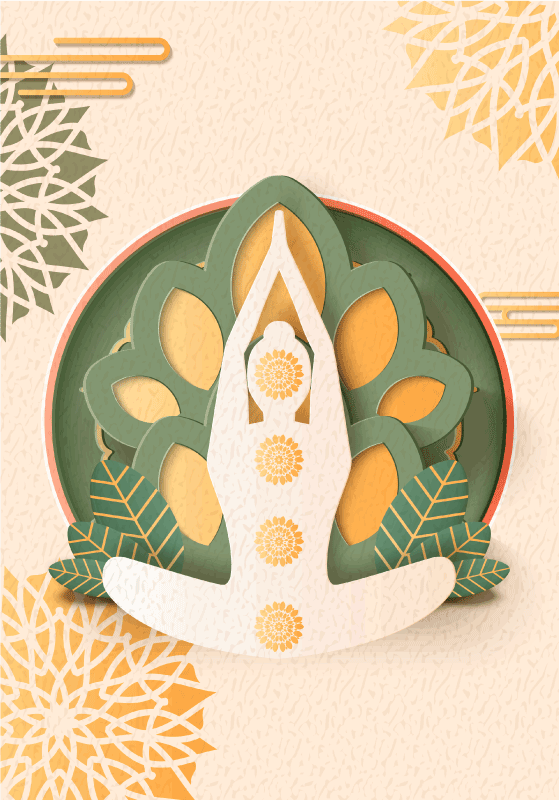 Namaste Jooga zen-juliste - Tenstickers