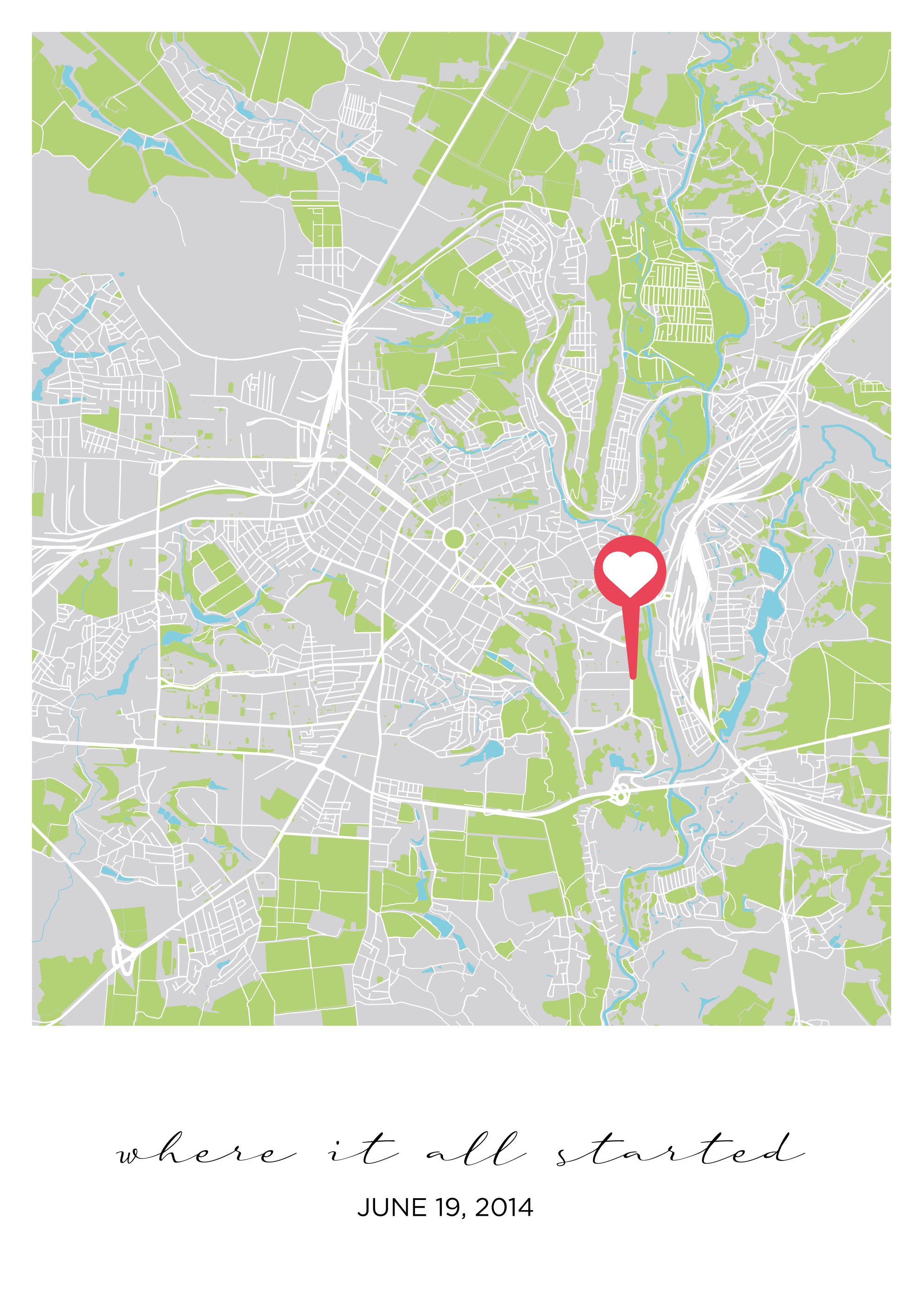 Mistä kaikki alkoi mukautettava juliste - Tenstickers