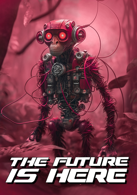 Robottiapina teini-ikäisten juliste - Tenstickers