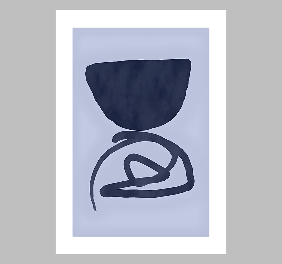 Violetti kehys abstrakti juliste - Tenstickers