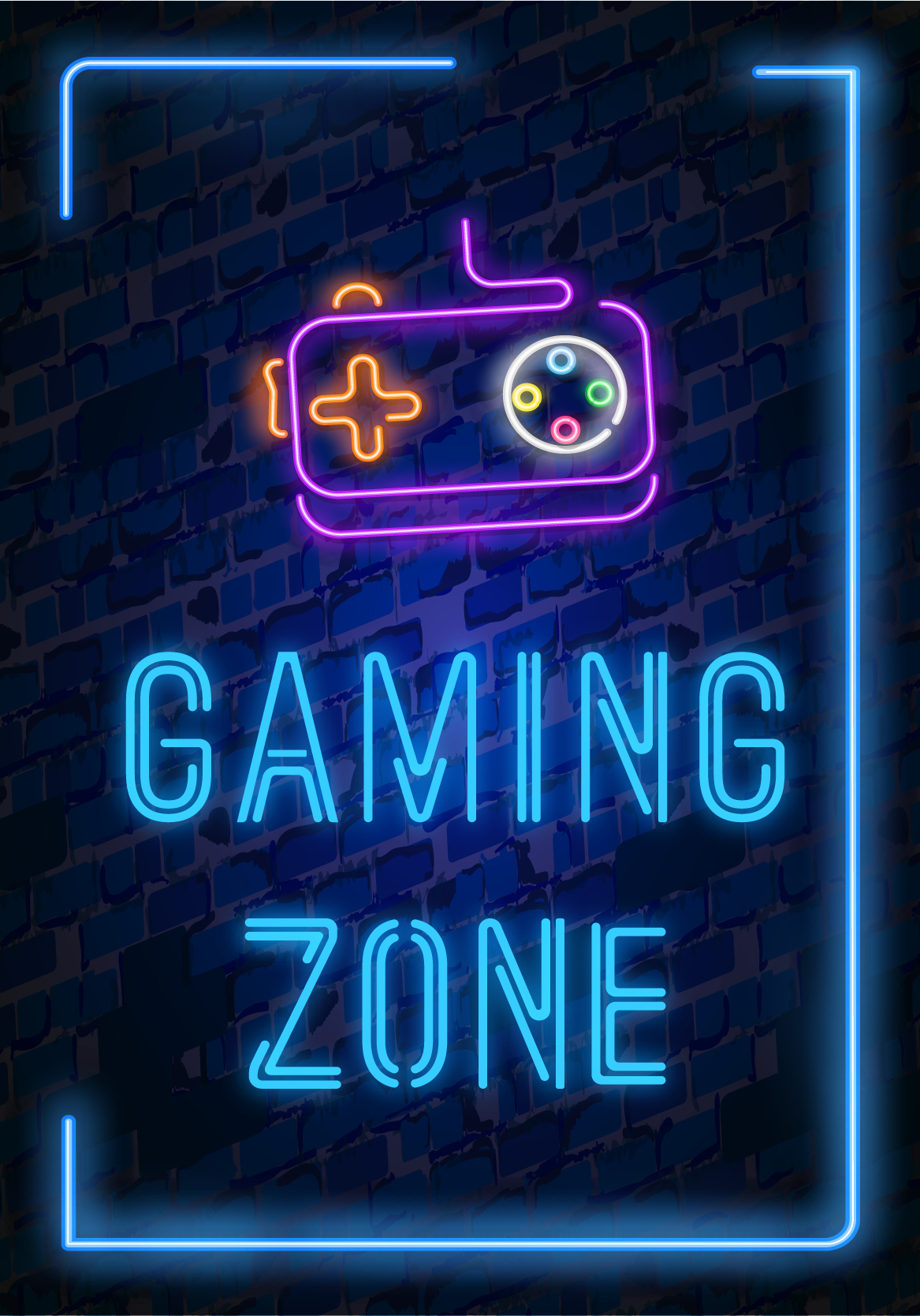 gaming zone videopelin juliste - Tenstickers