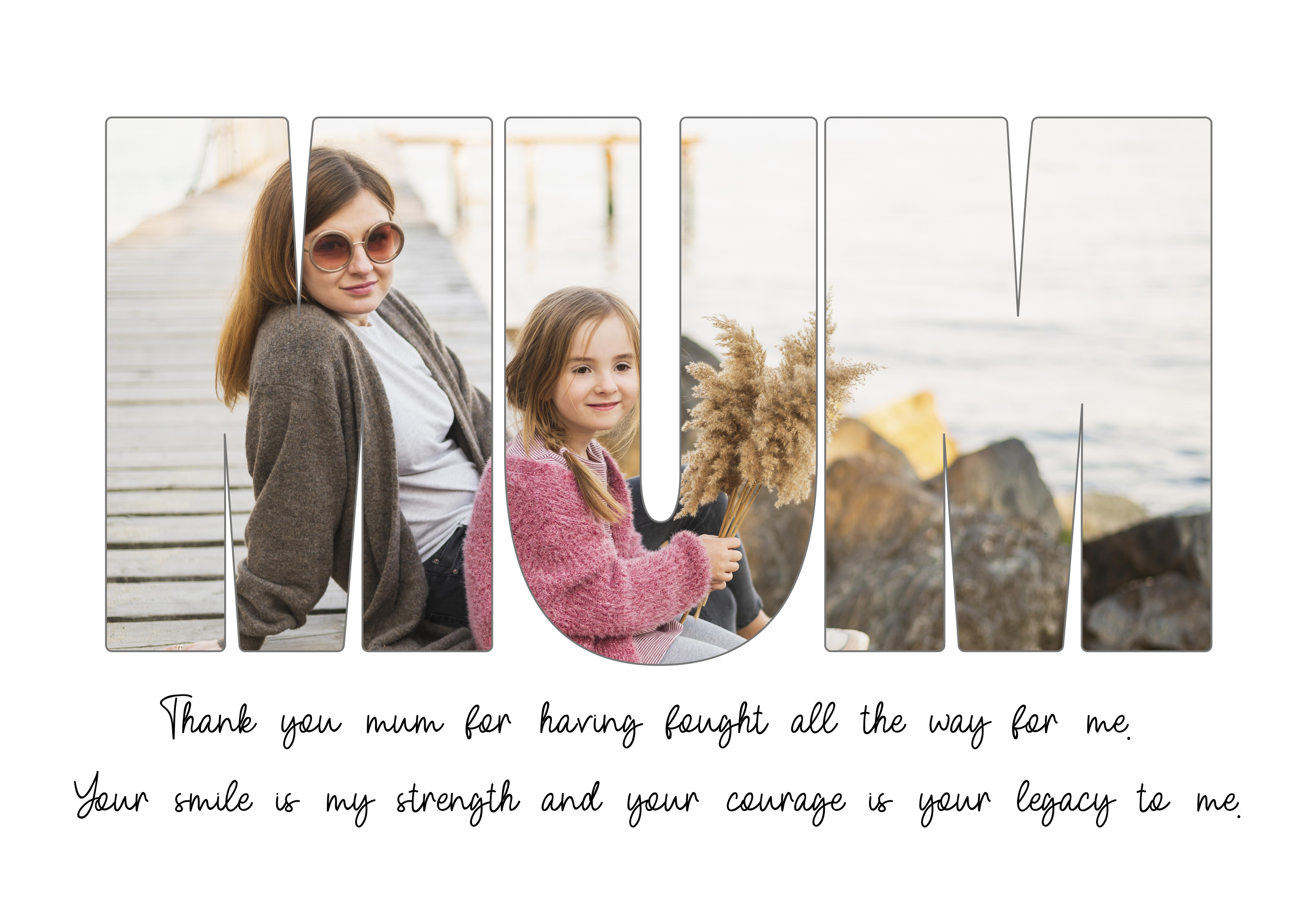 Kiitos äiti oleskelutilan juliste - Tenstickers