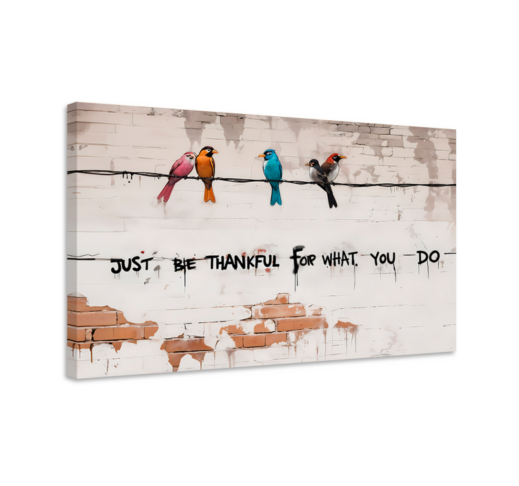 Istuvia lintuja taide canvas taulu - Tenstickers