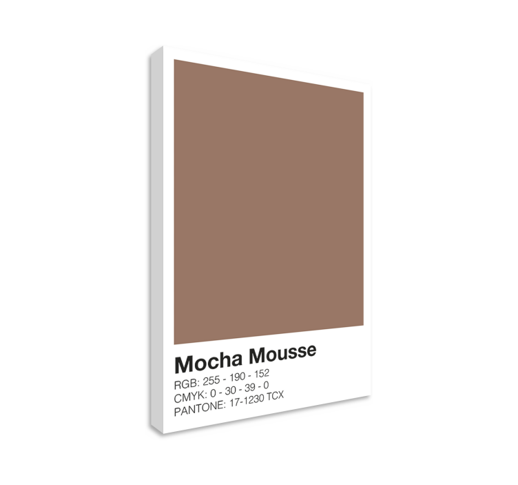 mocha värikoostumus moderni canvas taulu - Tenstickers