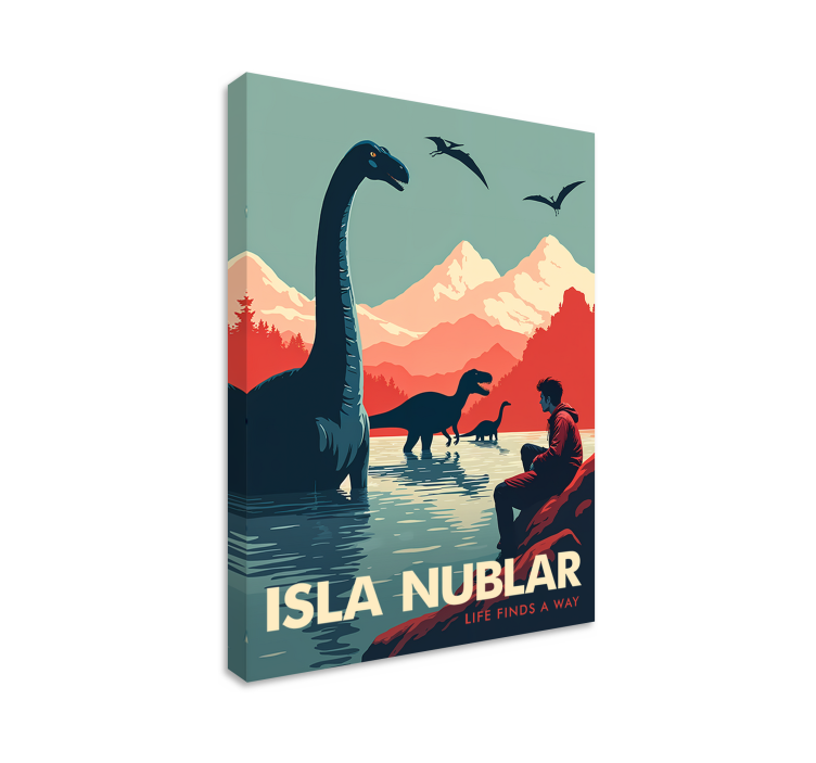 Isla nublar dinosaurus canvas taulu - Tenstickers