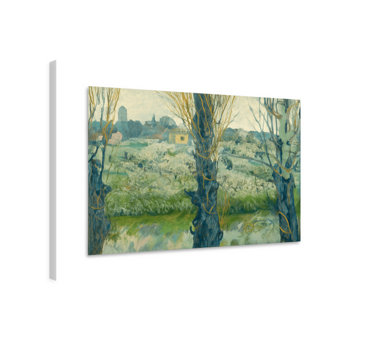 Näkymä arles van goghille taide canvas taulu - Tenstickers