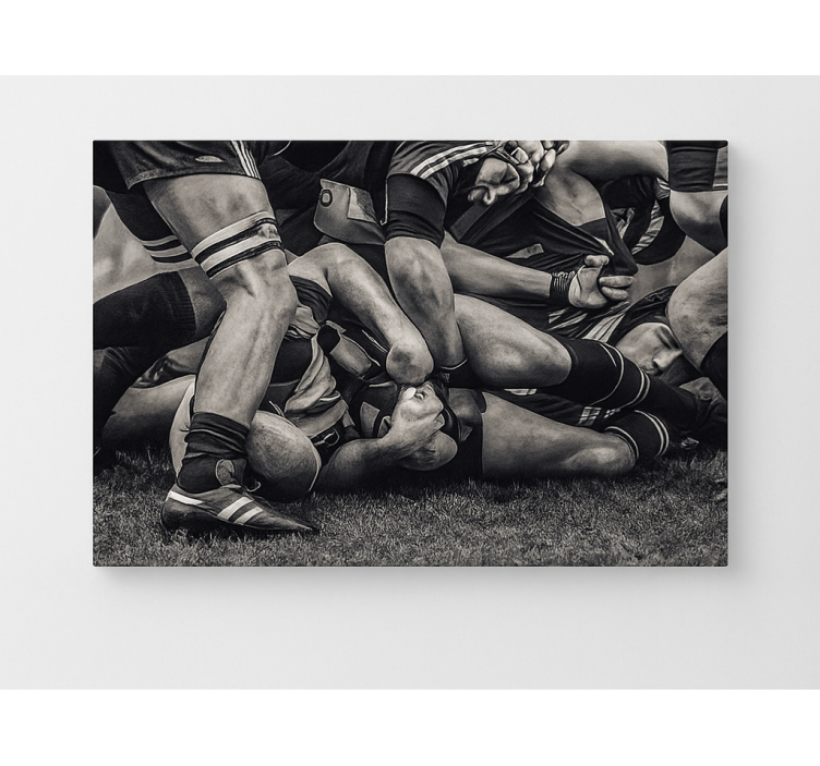 Rugbymen-pelaajat taide canvas taulu - Tenstickers