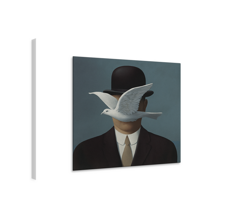 Mies knallihatussa taide canvas taulu - Tenstickers