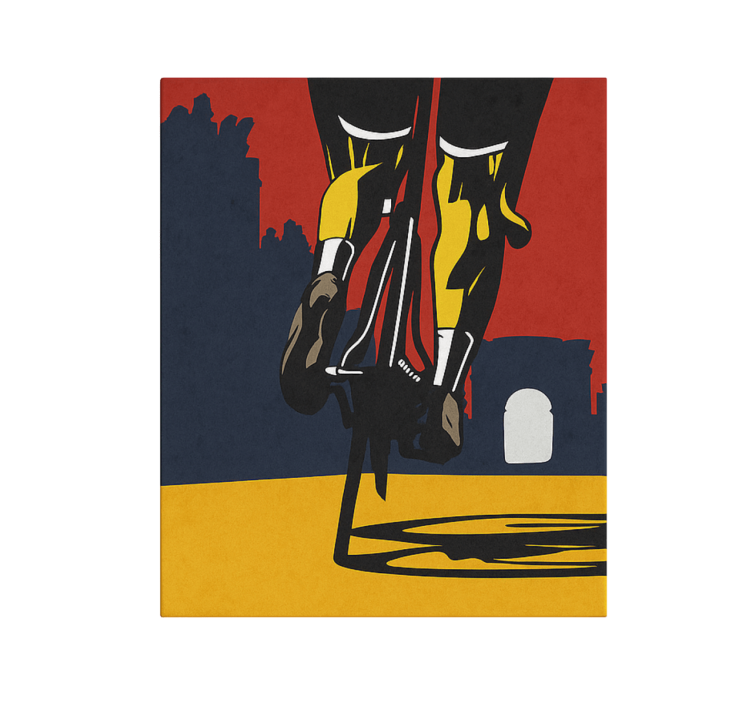 Ole hiljaa jalat urheilu canvas taulu - Tenstickers