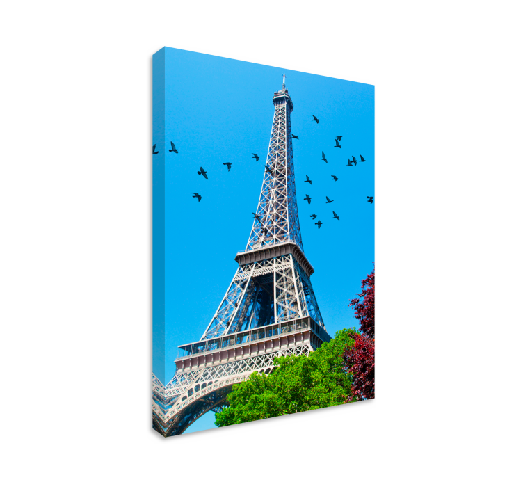 Eiffel-torni kaupunki canvas - Tenstickers