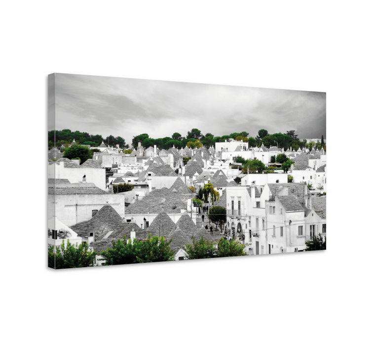 Alberobello trulli kaupunki canvas - Tenstickers
