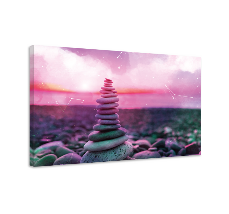 Zen kivet zen canvas - Tenstickers
