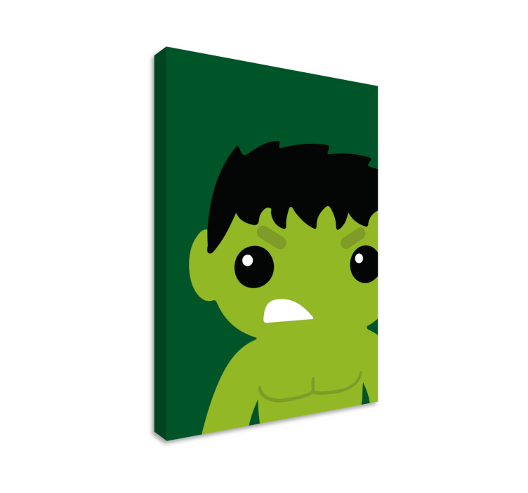 Superhéroes hulk infantil supersankari canvas - Tenstickers