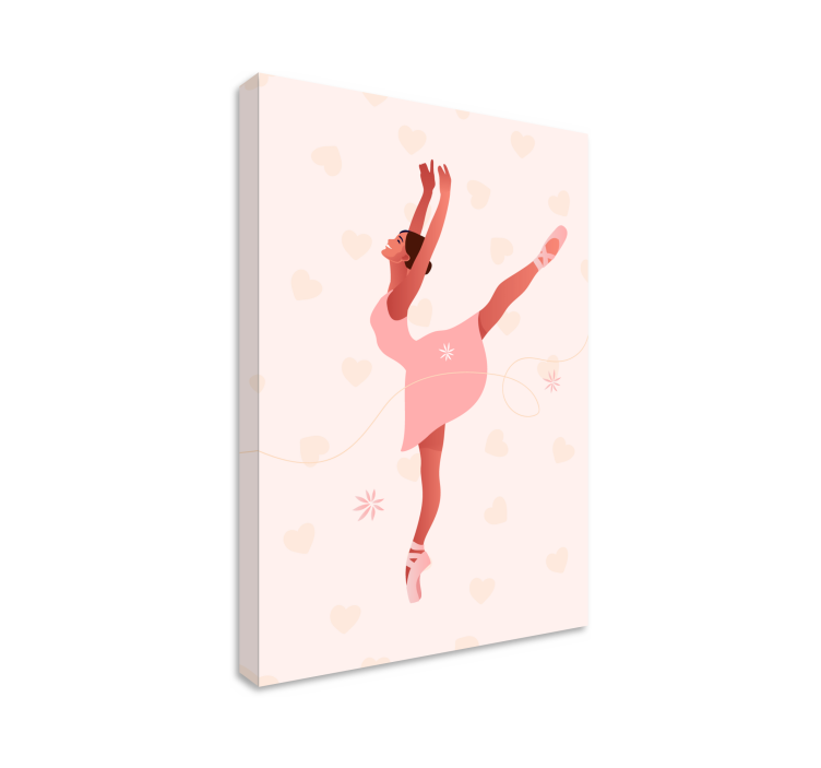Balerina kukilla ballerina canvas - Tenstickers
