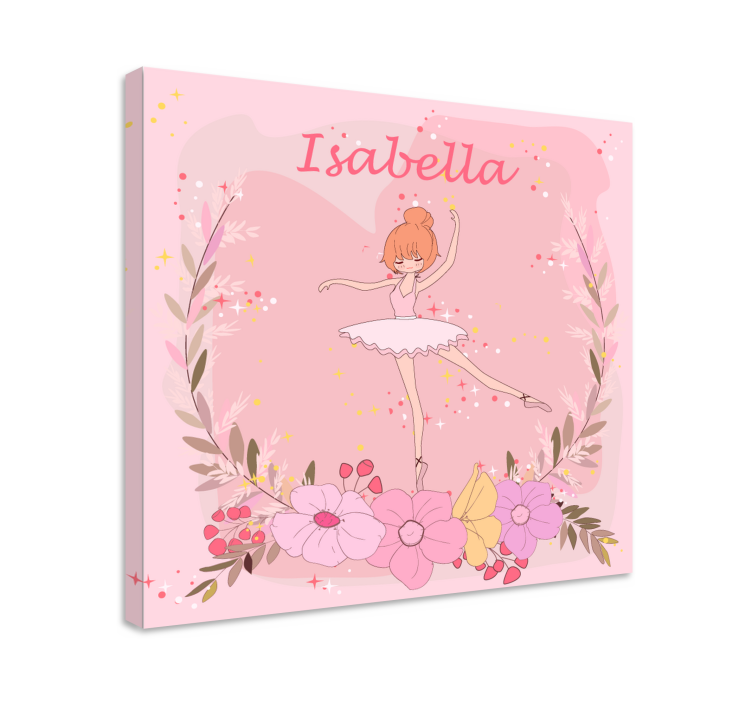 Bailarinas de estrellas con nombre ballerina canvas - Tenstickers