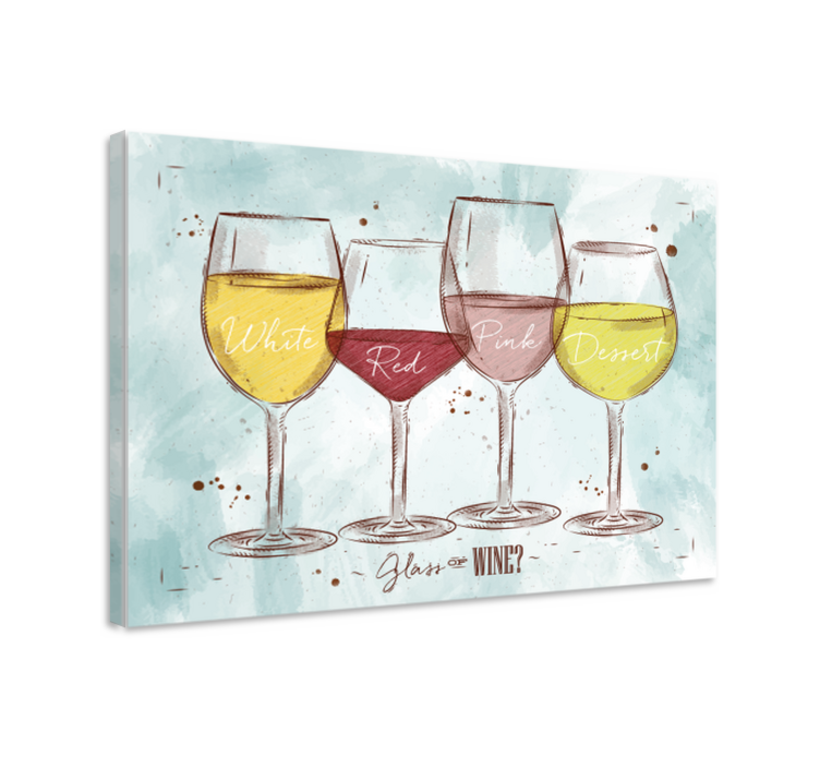 Rustico vino maalais canvas - Tenstickers