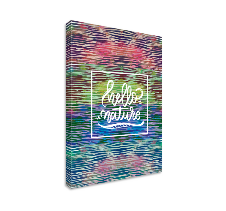 Tervehdys luonto canvas taulu sanonnat - Tenstickers