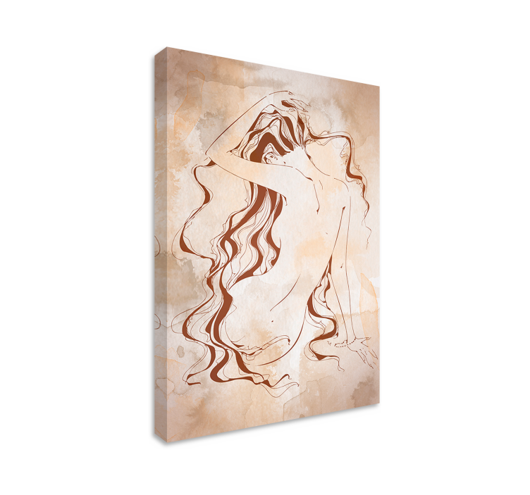 Moderni wc-paperi kylpyhuone canvas - Tenstickers