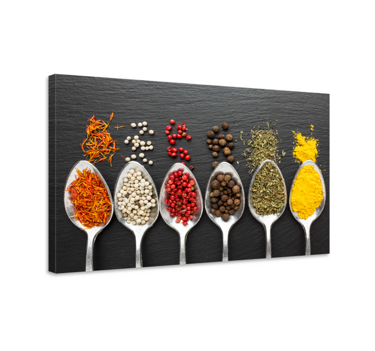 Lajeja canvastaulu keittiöön - Tenstickers