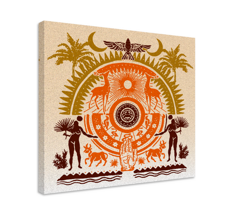 Buddha canvas taulu hengellinen luontomaisema - Tenstickers