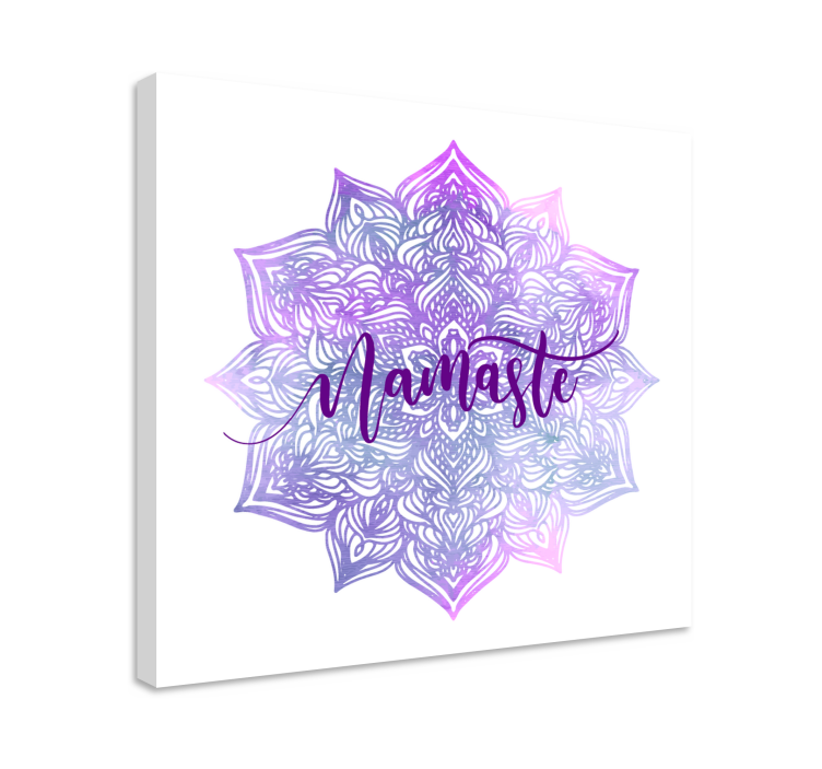 Violetti mandala namaste mandala canvas - Tenstickers