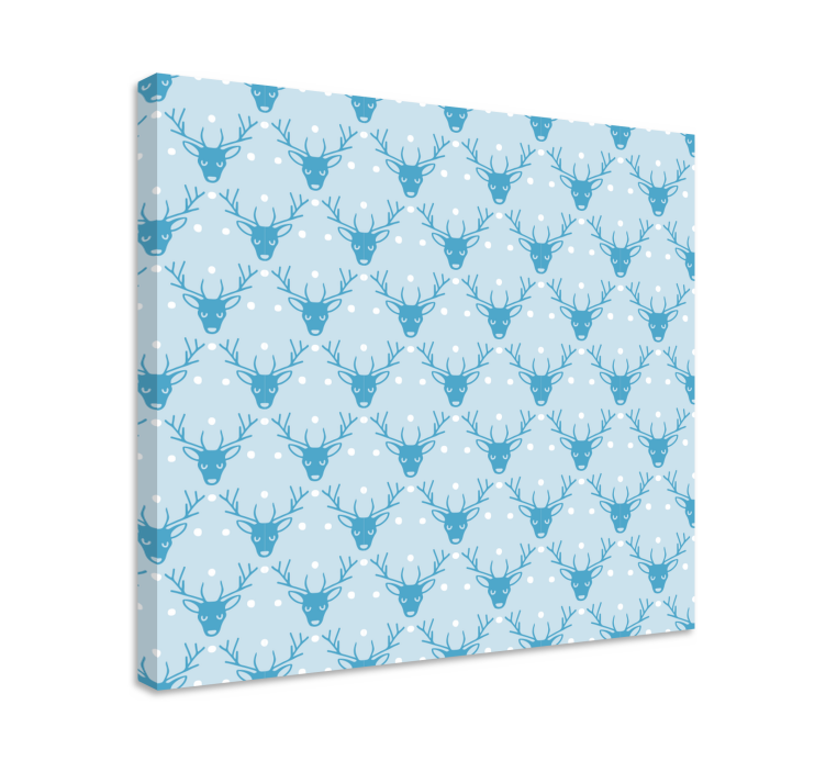 Talvenpeura-kuvio canvas-taulu - Tenstickers