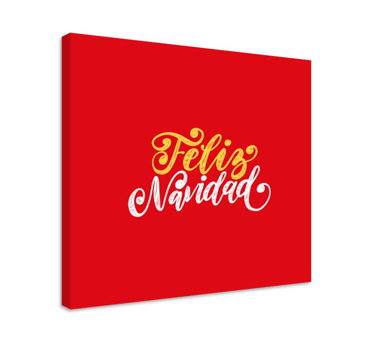 Feliz navidad sanontataulu canvas taulu - Tenstickers