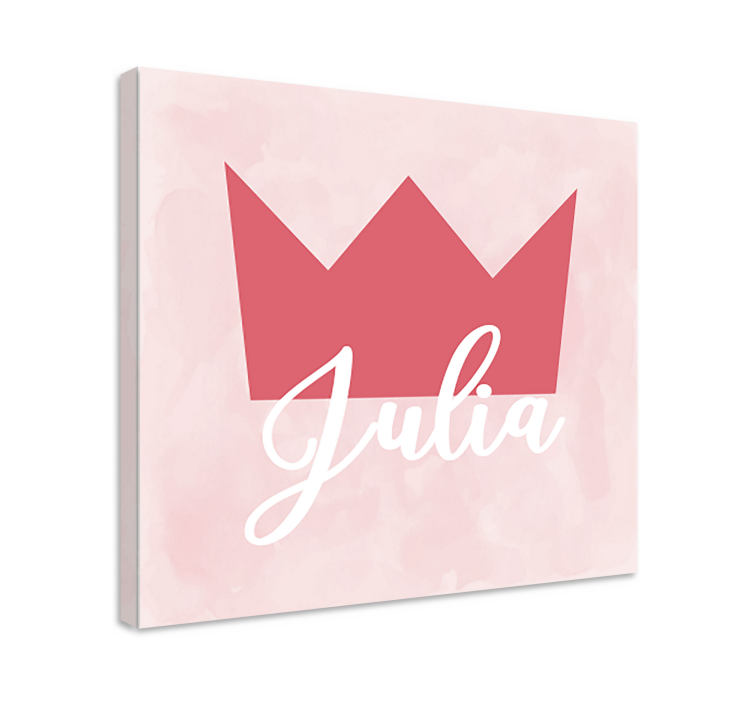 Kruunupersonalisaatio julia maailmankartta canvas taulu - Tenstickers