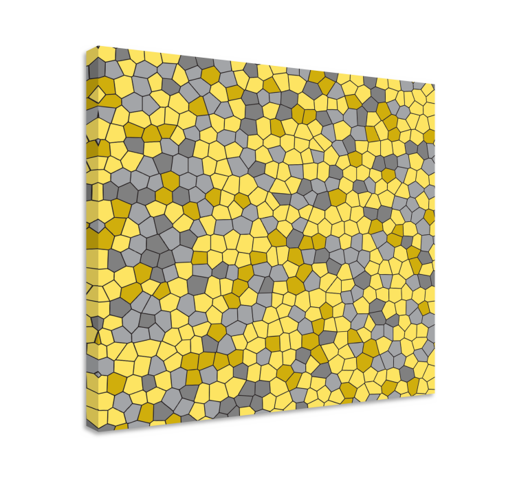 Hunajakennokuvioinen geometrinen canvas-taulu - Tenstickers