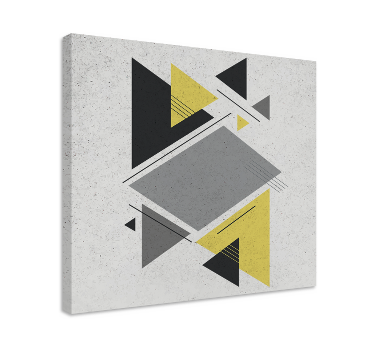 Geometriset muodot asetelmassa canvas-taulu - Tenstickers