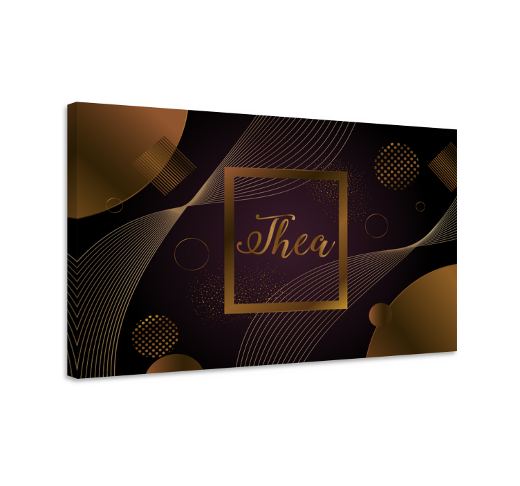 Tyylikäs ympyräkuvio kukka ja kasvi canvas taulu - Tenstickers