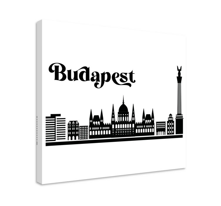 Budapestin horisontti canvas taulu - Tenstickers