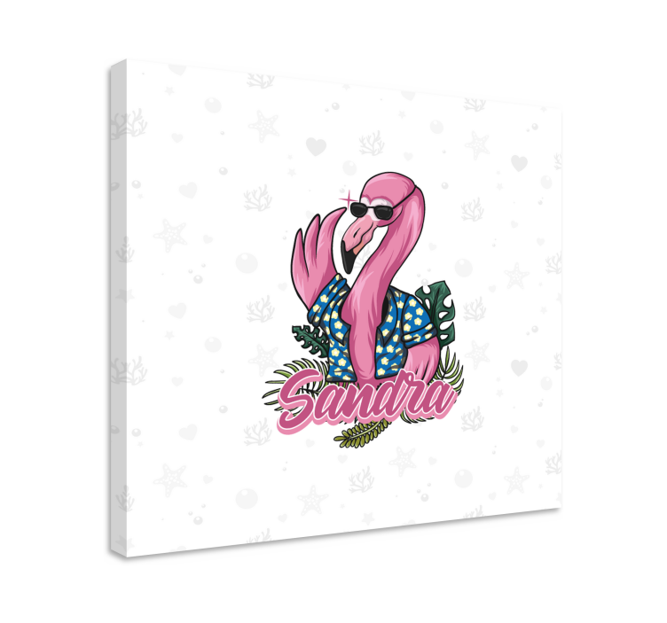 Siisti flamingo tunnelma eläin canvas taulu - Tenstickers