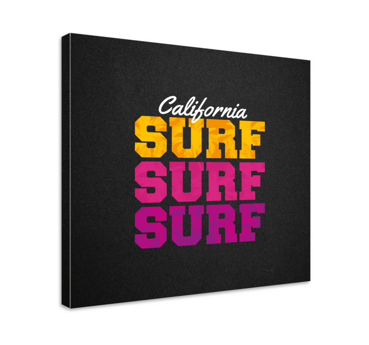 California surf värikäs muotoilu olohuone canvas - Tenstickers