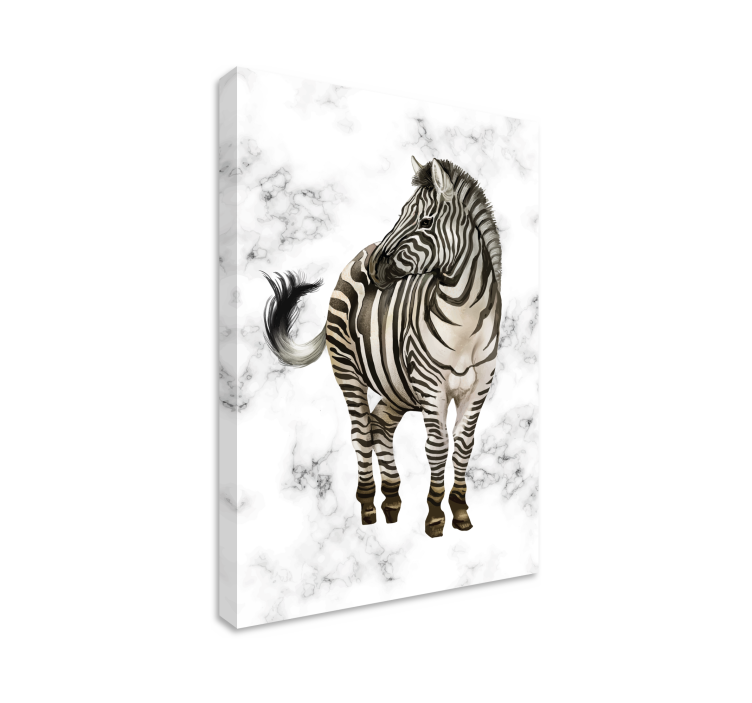 Zebra eleganssi eläin canvas taulu - Tenstickers