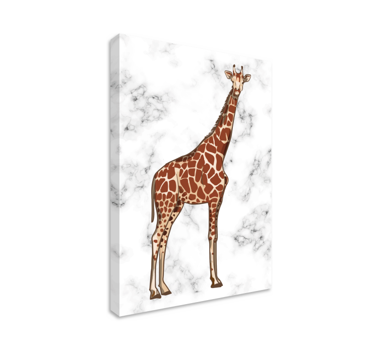 Giraffe seisoo ylväänä eläin canvas taulu - Tenstickers