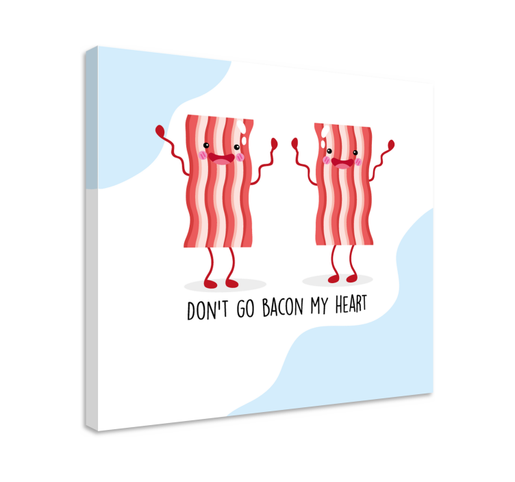Baconhahmot tanssivat eläin canvas taulu - Tenstickers