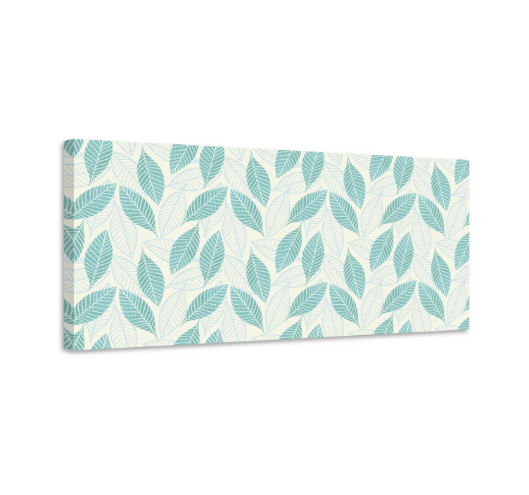 Herkät lehtikuviot kukka ja kasvi canvas taulu - Tenstickers