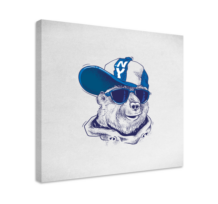 Tyylikäs karhu canvas taulu - Tenstickers